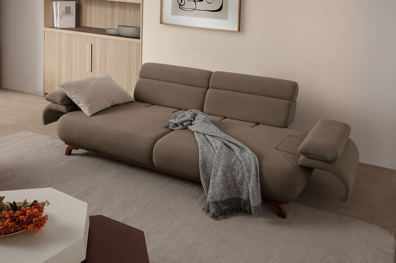 Canapea 3 locuri, Atelier del Sofa, 752EST1153, Lemn de carpen/PAL melaminat, Pământ - view 3