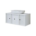 Dulap de baie cu chiuvetă, Hanah Home, 2561, MDF, Alb