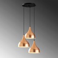 Lustra, Opviq, 892OPV1591, Metal, Cupru/Negru