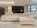 Coltar extensibil dreapta 4 locuri ELTAP, RT-18RAQ, Eridano, 275x202x88 cm, lemn/poliester, bej deschis