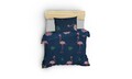 Lenjerie de pat pentru o persoana, Eponj Home, 143EPJ31902, 2 piese, amestec bumbac, multicolor