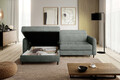 Coltar extensibil stanga 3 locuri ELTAP, LT-100TOU, Gomsi, 228x165x100 cm, lemn/poliester, verde