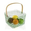 Cos pentru fructe Coralie, Versa, 25x25x30 cm, metal, verde
