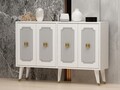 Consola, Odessa, Derasi, 120x80x30 cm, PAL, Alb/Auriu