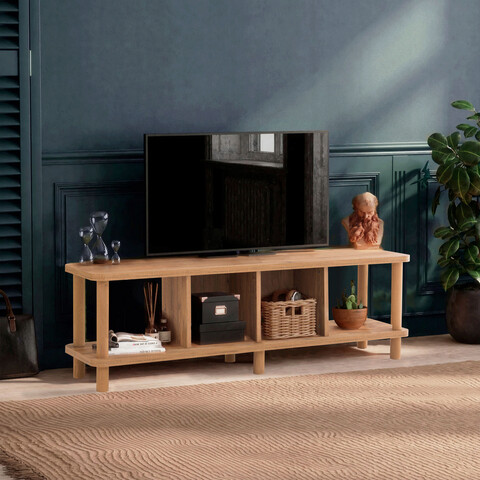 Comoda tv, dora, neo 140, 140x43.7x35 cm, maro