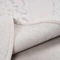 Set covorase de baie 2 piese, Alanur Home, Cottonkt 000221, Bumbac, Crem