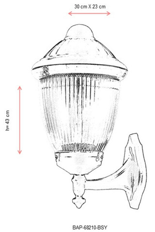 Lampa de exterior, Avonni, 685AVN1363, Plastic ABS, Negru