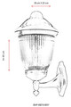 Lampa de exterior, Avonni, 685AVN1363, Plastic ABS, Negru