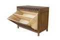 Bancheta hol cu spatiu pentru incaltaminte Brown, Bedora, MDF, lemn, maro