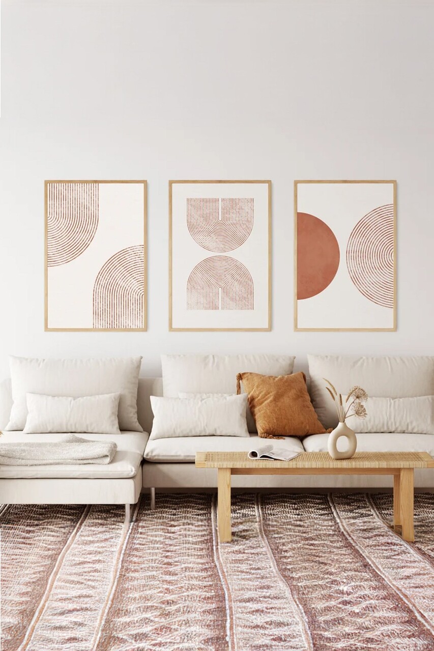 Set 3 tablouri decorative 3Dartsohoset20 MDF Multicolor