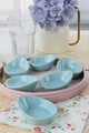 Set 6 recipiente pentru sosuri Mini Gondola, Keramika, 8 cm, ceramica, turcoaz