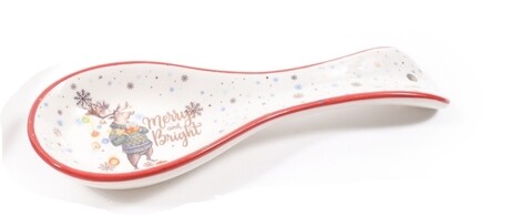 Suport pentru lingura merry and bright, mercury, 25x9x3 cm, ceramica, multicolor