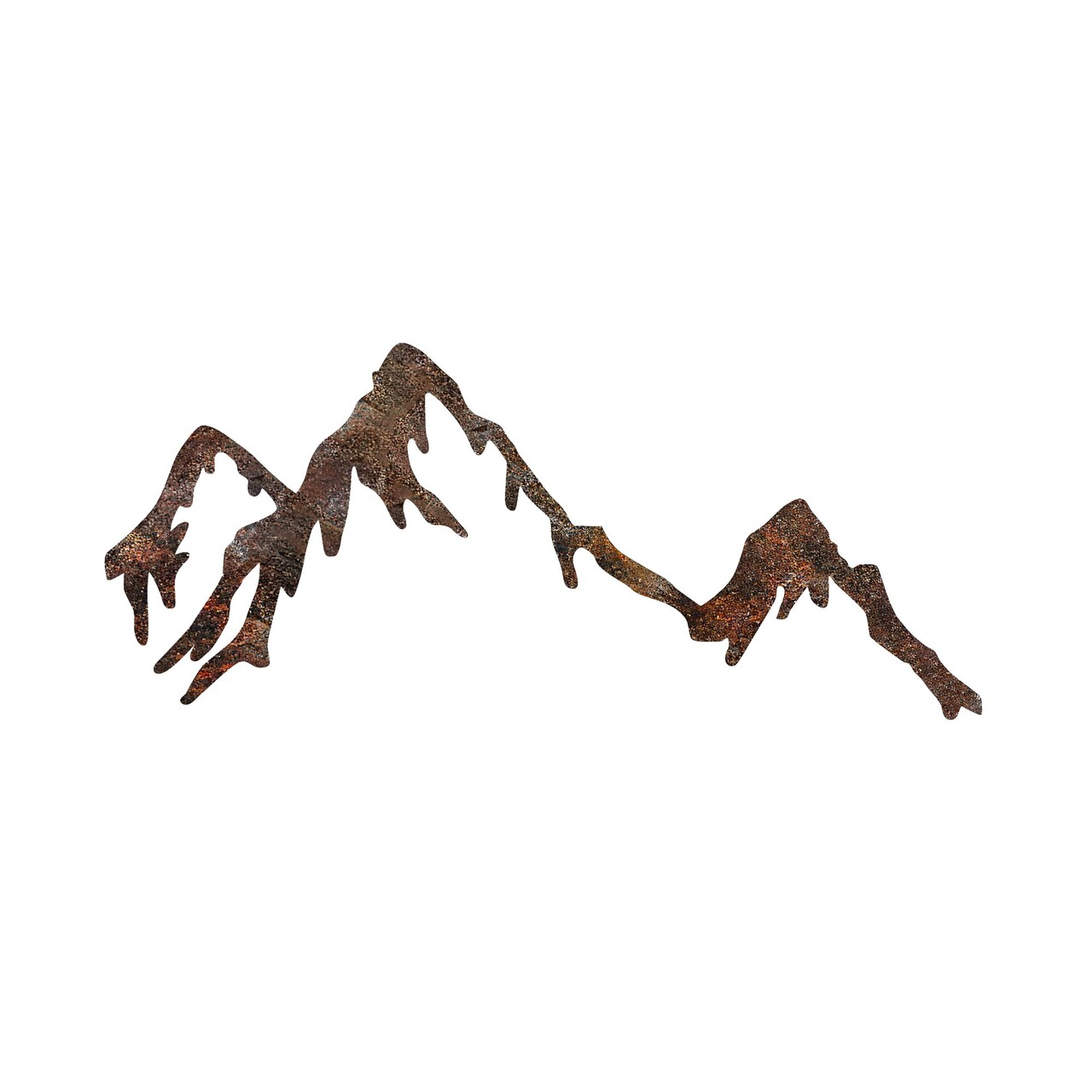 Decoratiune de perete, Rusty Mountain, Dimensiune: 45 x 70 cm, Maro antichizat - view 5