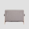 Canapea extensibila 1 loc Calore, Homla, 117x90x82 cm, lemn/poliester, bej/natur