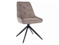 Scaun rotativ Asti Brego, Signal, 52x45x88 cm, textil/otel, bej/negru
