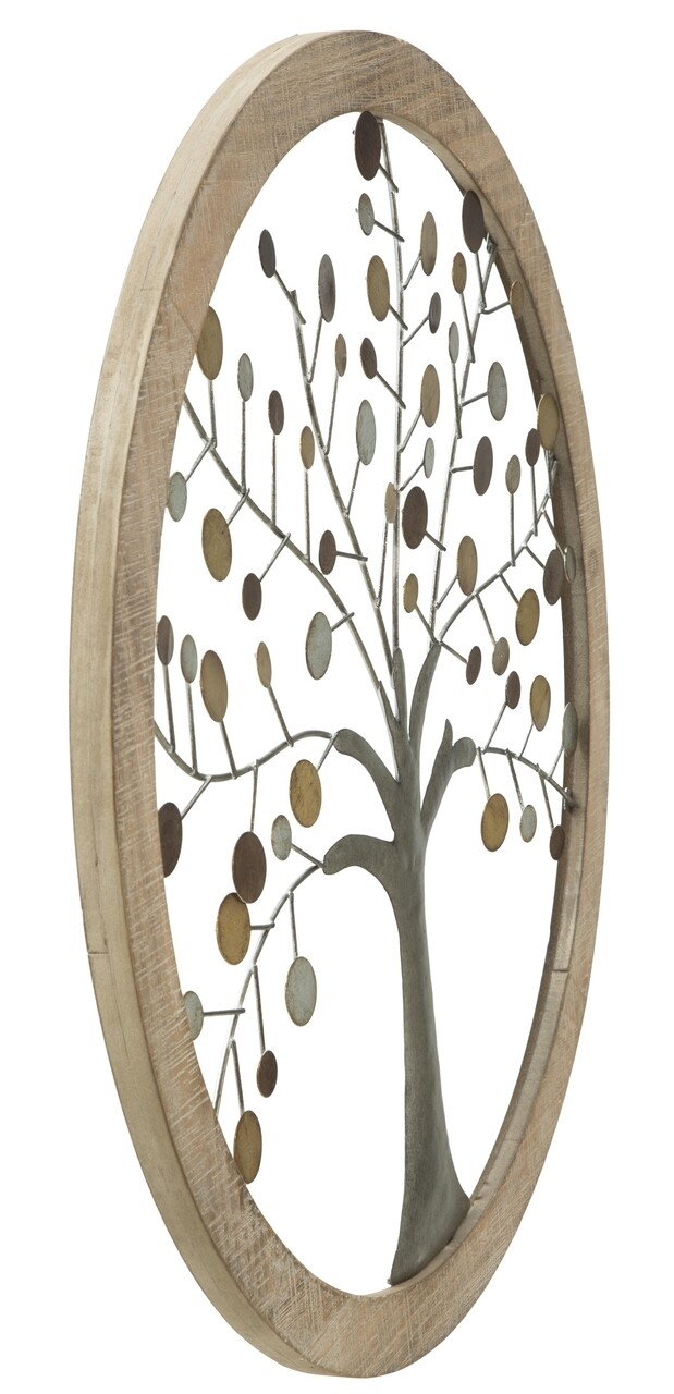 Decoratiune de perete 3D Tree of Life, Mauro Ferretti, Ø 61 cm, fier/MDF - 2 | YEO