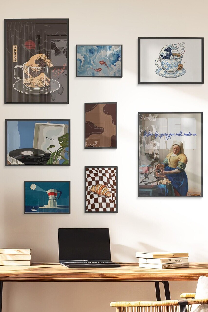 Tablou decorativ, Çgs-051-Black-Kck, Lemn masiv, Față: 100% PVC STICLĂ, Multicolor - view 3