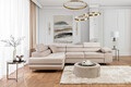 Coltar extensibil stanga 4 locuri, ELTAP, Anton, 272x203x85 cm, lemn/poliester, bej deschis