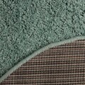 Covor Shaggy Boega, Decorino, 160x160 cm, polipropilena, turcoaz