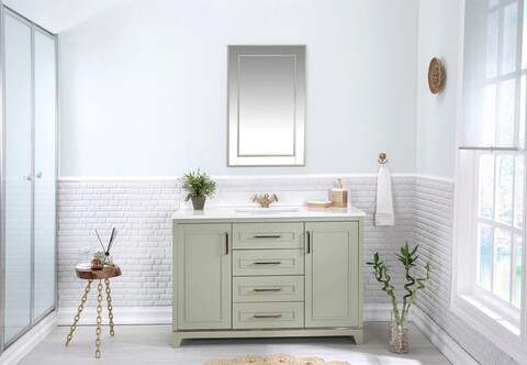 Set mobilier de baie (2 piese), jussara, ontario 48, verde