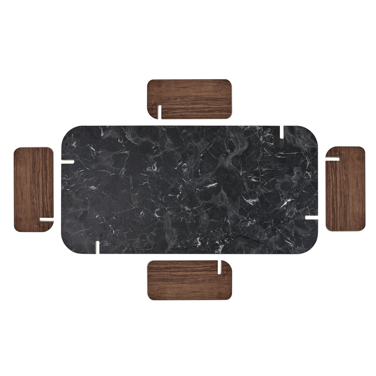 Masuta de cafea, Hanah Home, Renard, 120x35x60 cm, PAL, Lotus / Nuc — imaginea 6