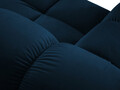 Canapea modulara 4 locuri cotiera dreapta, Bellis-51, Micadoni Home, 282x94x70 cm, catifea, albastru regal