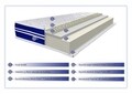 Saltea Super Ortopedica Tri Flexa, 12+3+3 Memory, Anatomica,  Husa Hipoalergenica 140x190x20 cm
