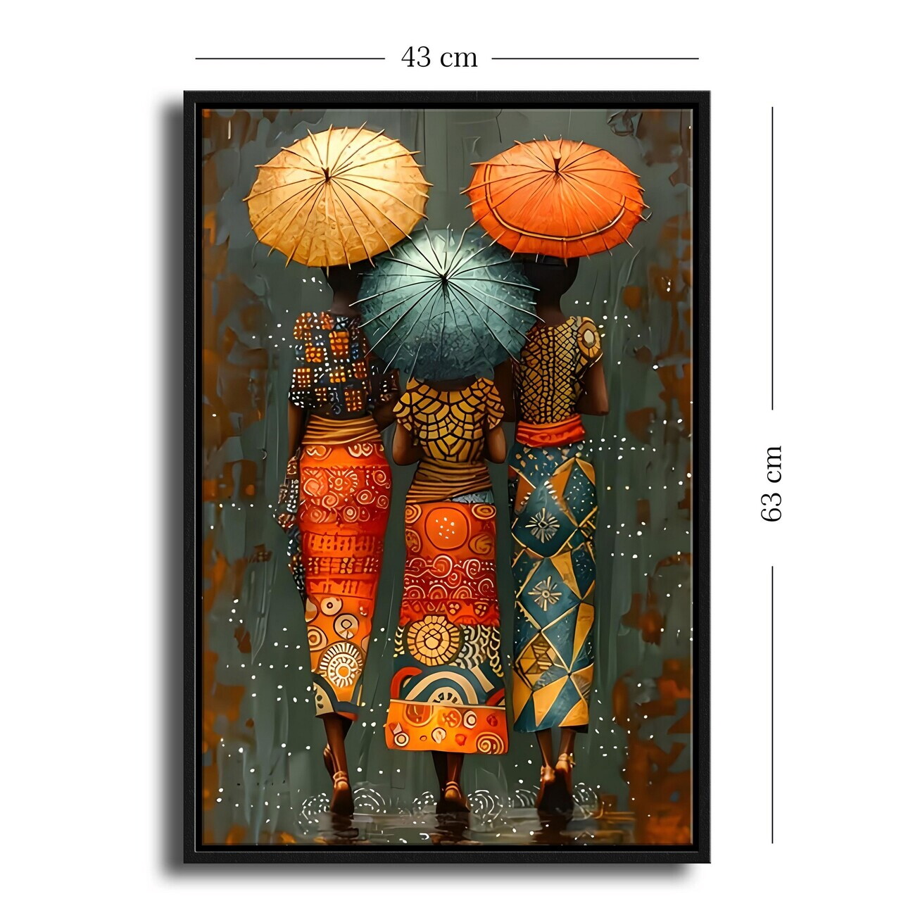 Tablou decorativ, 4363Lcsyh-012, Cadru: PVC (Grosime: 5 cm), Multicolor — imaginea 5