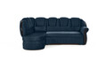 Coltar extensibil stanga 3 locuri ELTAP, L-078, Lord, 243x180x112 cm, lemn/poliester, albastru inchis/negru