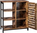 Bufet inferior Industrial Lowell, Vasagle, 70x30x81 cm, PAL/otel, maro