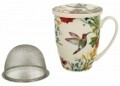 Cana cu infuzor Linnea, Duo, 320 ml, portelan, multicolor