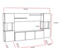Mobilier living, Decorotika, Lore, pal melaminat, alb/bej