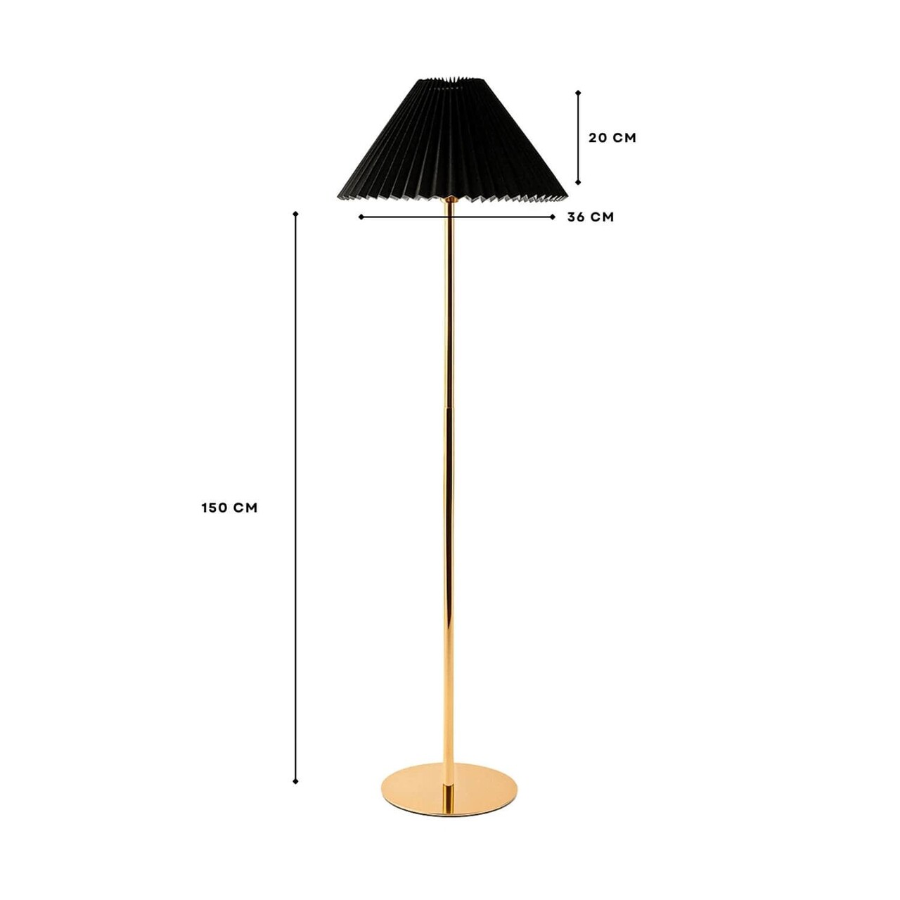 Lampadar, L'essentiel Maison, 780SGN4790, Negru - view 3