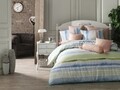 Lenjerie de pat dubla Tempera, Majoli Home Collection, 4 piese, 200x220 cm, 100% bumbac ranforce, verde