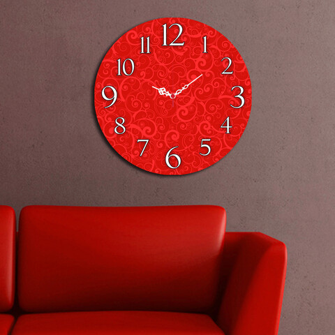 Ceas de perete, ms-02, mdf, ø40 cm, multicolor