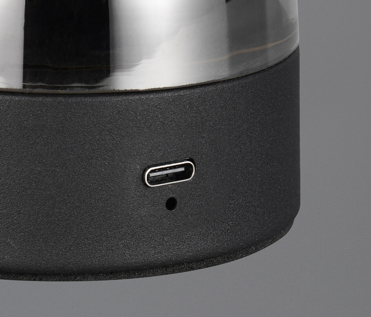 Lampa de masa Dooley, RL, 14x18 cm, 1.5W, 1x SMD, sticla, gri