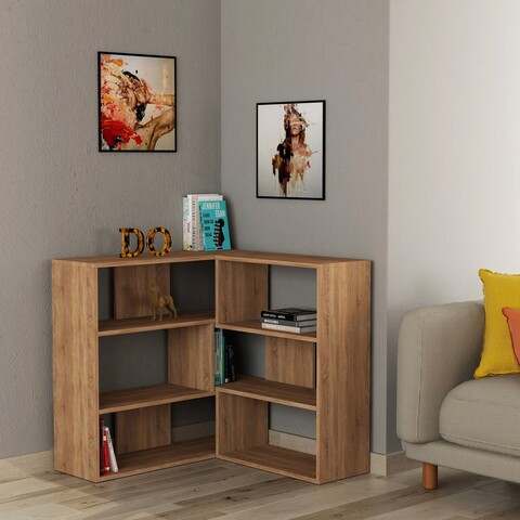 Corp biblioteca, decortie, molly n.3, 157.5x89x30 cm, stejar