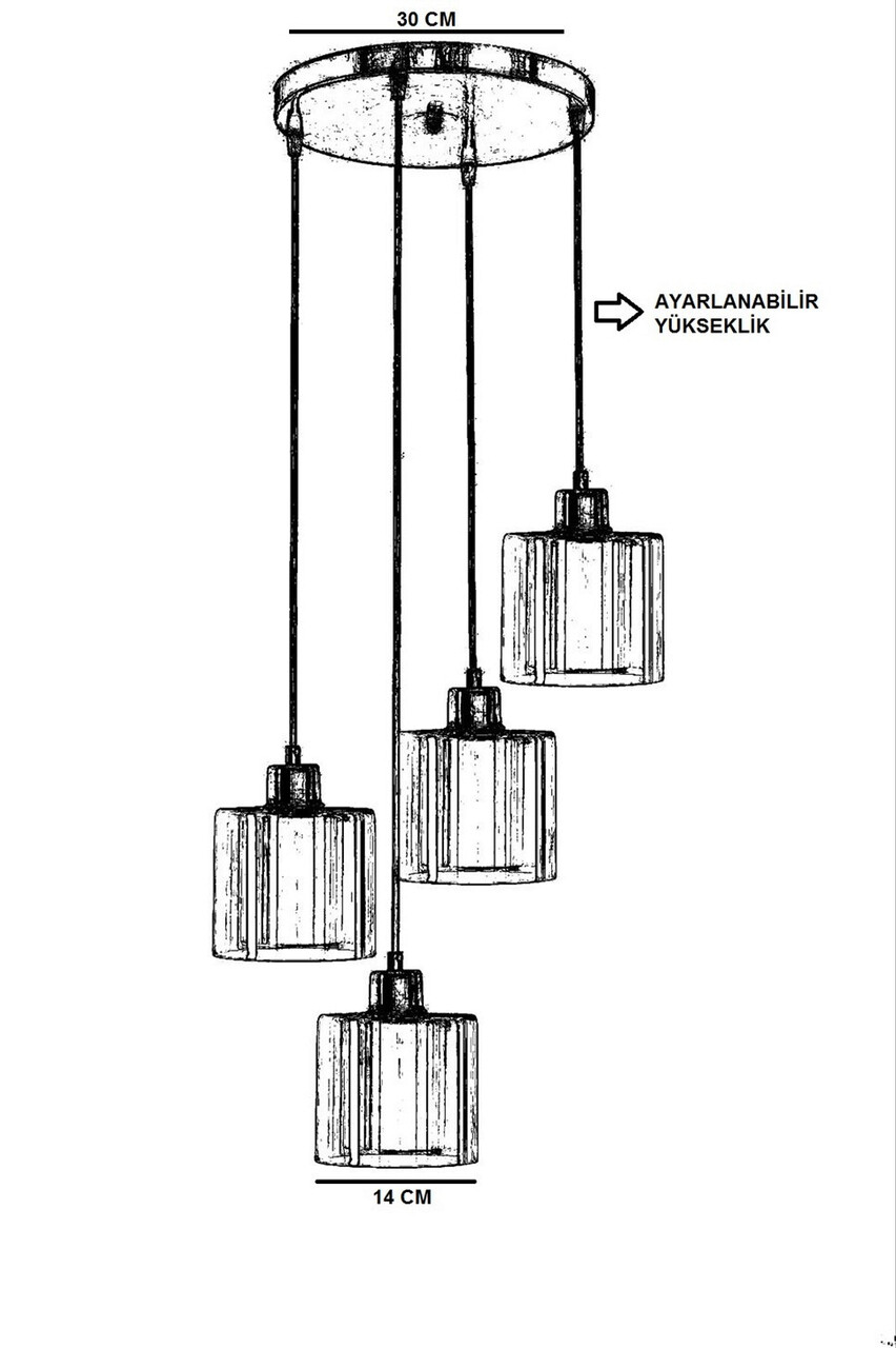 Lustra, Stala, 846STL2912, Metal, Cupru