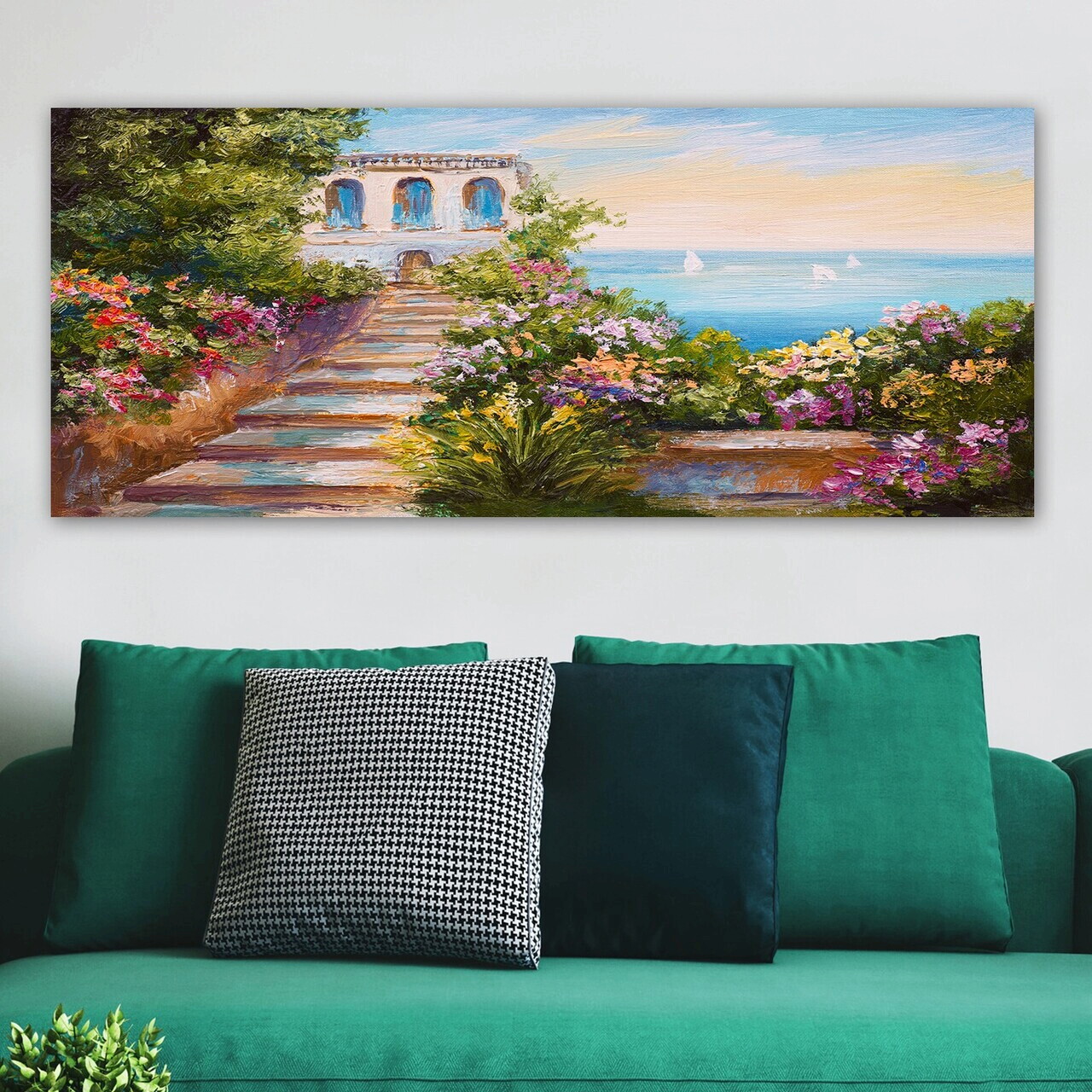 Tablou decorativ, YTY318558116_50120, Canvas, Rama din lemn (grosime 3 cm), Multicolor