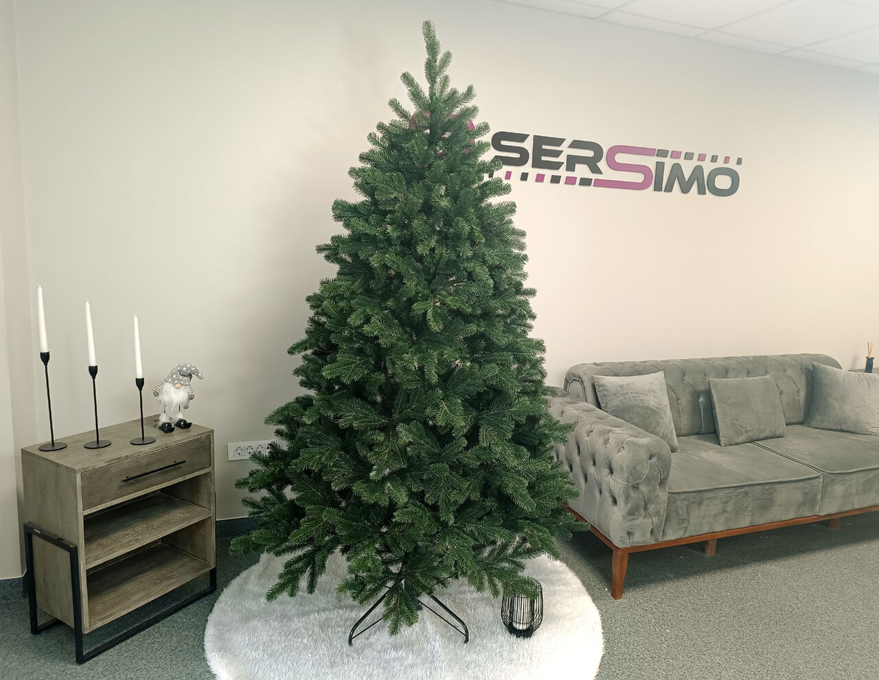 Brad artificial Christmas Deluxe by Sersimo, Kovalivska verde, 3D, 210cm — imaginea 23