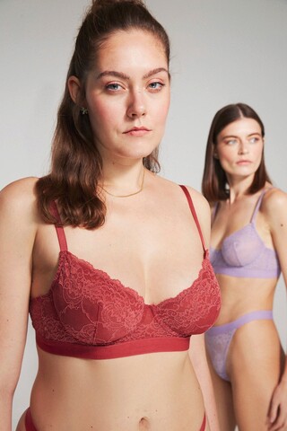 Sutien, 556BRL1122 – 75B, Bralet, 88% poliamida/12% elastan, Caramiziu Bralet