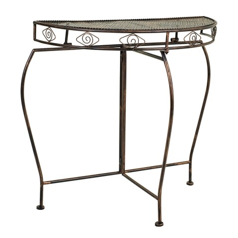 Consola, Oranda Dark, Creaciones Meng, 75x37x75 cm, fier forjat