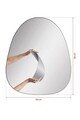 Oglinda cu Iluminare Led, Mirrorland, Quippy, Oglindă indestructibilă cu obturator, Galben