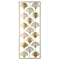 Decoratiune de perete Lines, Homemania, 30 x 80 cm, metal, auriu