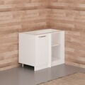 Dulap pentru bucatarie, Hanah Home, Minar, 105x72x56 cm, Alb