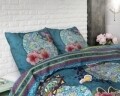 Lenjerie de pat dubla, Lana Turquoise, Sleeptime, 3 piese, cotton blended, multicolora