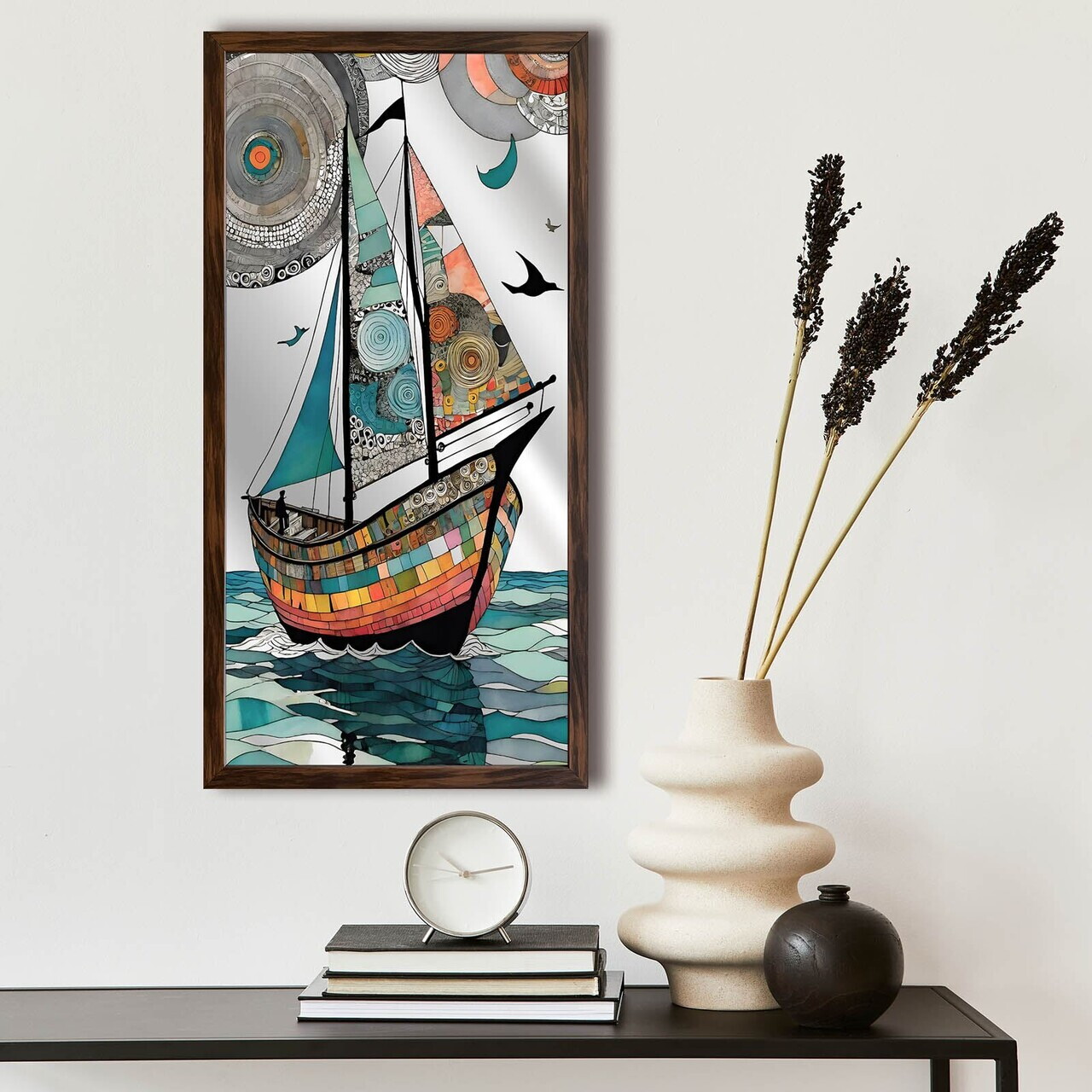 Tablou decorativ, Ahsalct-014, Cadru: 100% PVC (Grosime: 2 cm), Multicolor — imaginea 2