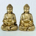 Decoratiune Buddha Jarven V1, Boltze, 20x17x30 cm polirasina