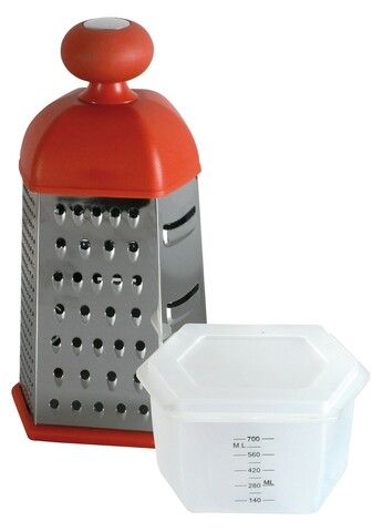 Razatoare 6 fete cu recipient patty, domotti, 22.5 cm, inox