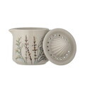 Storcator lamaie, Bloomingville, Bea, 14.5x10x14 cm, 450 ml, ceramica, natural